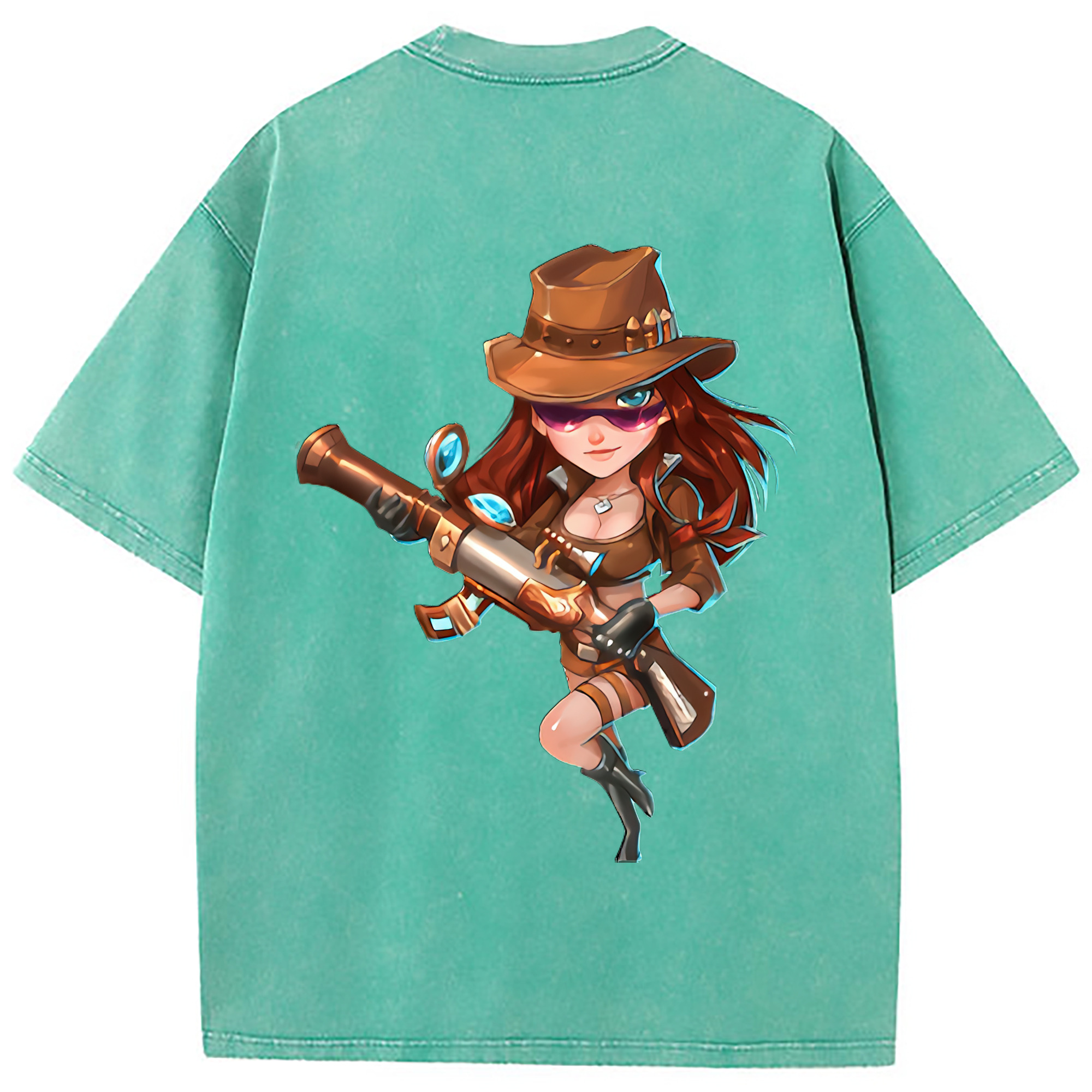 （画像用） リーグ・オブ・レジェンド League of Legends LOL 綿100% ヴィンテージ風 半袖Tシャツ（背面プリント）